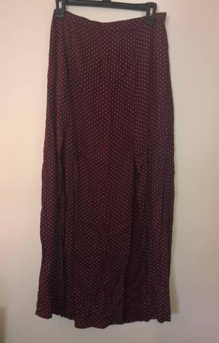 American Eagle  Maroon Maxi Skirt