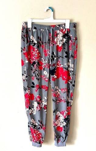 Krass&co NY &  | Gray Floral Jogger Pants Sz S