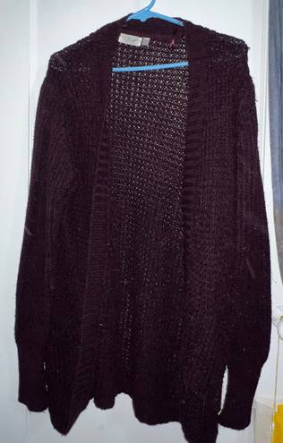 RD Style Purple Knitted Shaw