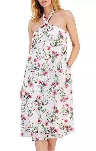 INC Women’s Printed Halter Neck Floral Midi Dress size Medium NWT