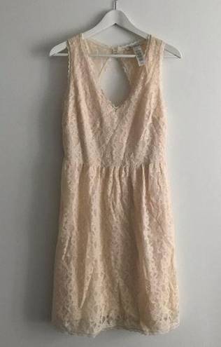 Laundry by Design 3/$15 -  Creamy Lace Back Cutout Sleeveless Dress V Nec…