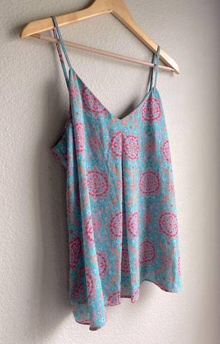 Cynthia Rowley  Boho Print Tank Top Size L