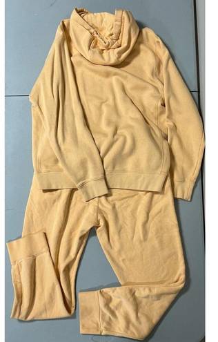 Nike ‘Orange Chalk’ Fleece Hoodie and Joggers Pants Sweatsuit Matching Set 🤍