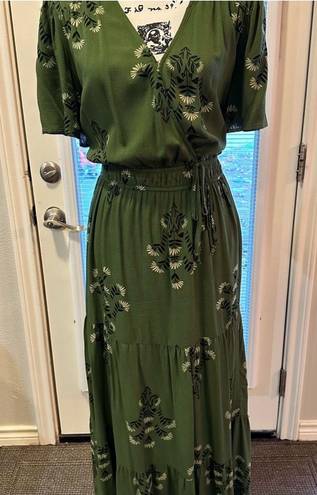 Knox Rose Boho Style Wrap Dress Green Size XL - $35 - From Lisa