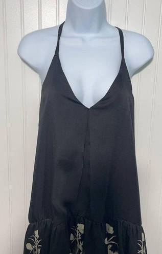 Juicy Couture Bird
by  Hazel T-Back Dress Floral Printed Sleeveless Black Bone XS