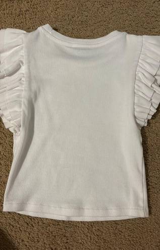 ZARA Ruffle T Shirt