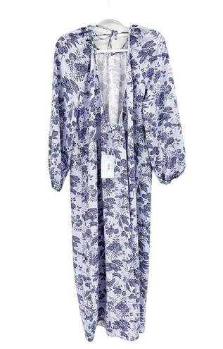 Hill House  The Simone Dress Lilac Tonal Floral Purple Size M NWT