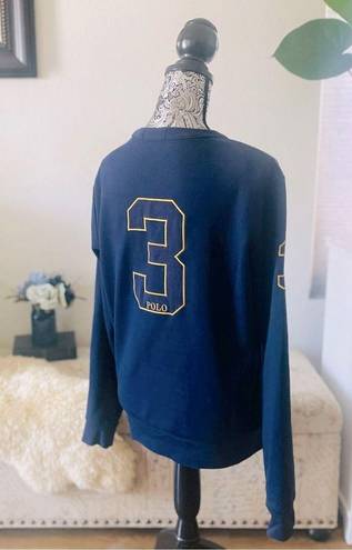 Polo  Ralph Lauren Royal Crest Big Pony Sweatshirt in Navy Blue & Maroon