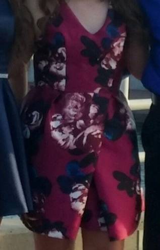 A Byer Floral Homecoming Dress