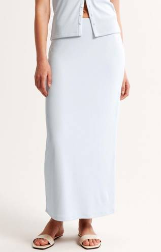 Abercrombie & Fitch Powdered Rib Knit Maxi Skirt