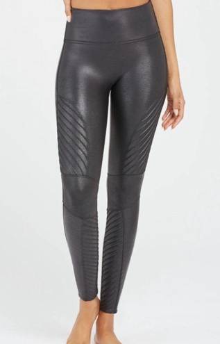 Spanx  Faux Leather Moto Leggings