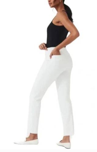 Spanx NWT  On-the-Go Ankle Slim Straight Pants  Classic White