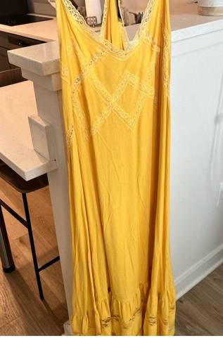 MIDI yellow dress Size M