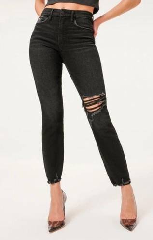 Good American  Good Legs Distressed Skinny Cigarette Jean in Black172