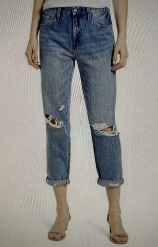 Pistola  Presley High Rise Relaxed Roller Jean Crop Length in Grand Blue Size 28