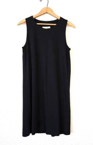 Everlane Black Cotton Sleeveless Shift Dress Size Small