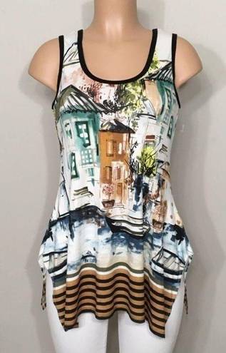 Karen Kane  watercolor tank top. NWT