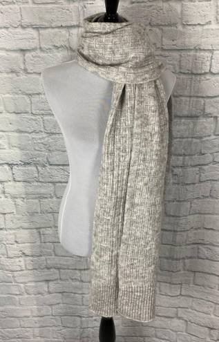 Universal Threads Universal Thread Ribbed Knit Grey Scarf One Size 