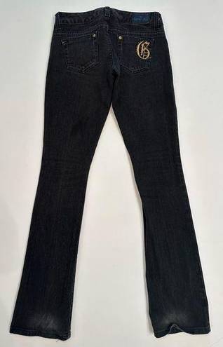 Guess ‎ Jeans Womens Black Denim Slim Fit Low Rise Stretch Dark Wash Size 26