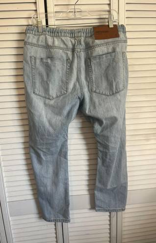 One Teaspoon Boyfriend Shabbies Pull On jeans Distressed Large