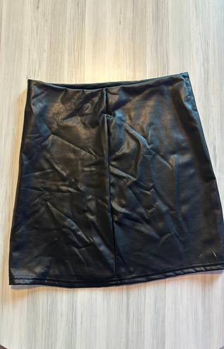 American Threads leather skirt