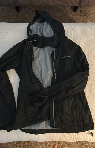 Columbia Black Raincoat