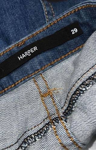 Harper Floral Embroidered Denim Jean Shorts Size 29