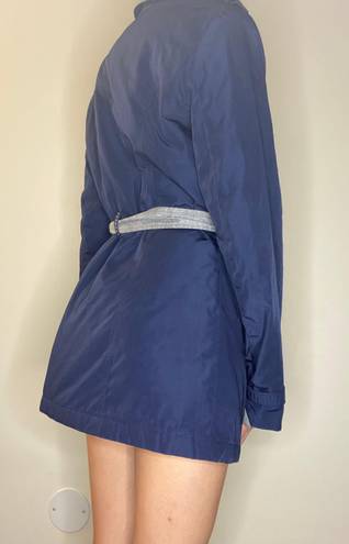 Nautica women navy trench coat jacket S