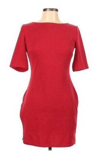 Boohoo  red stretchy dress 10