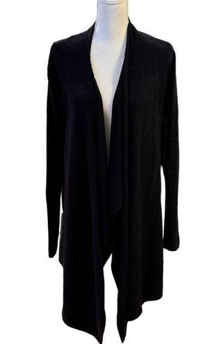 Barefoot Dreams  CozyChic Lite Island Wrap Knit Cardigan 436 Black L/XL