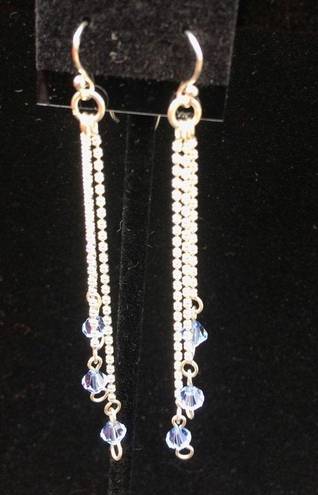 Swavorski Cascading Swarovski & Sterling Silver Earrings