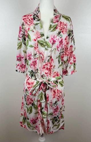 Show Me Your Mumu  Brie Robe Garden of Blooms Pink Floral Lightweight One Size