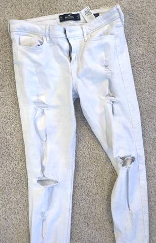 Hollister White Ripped Jeans