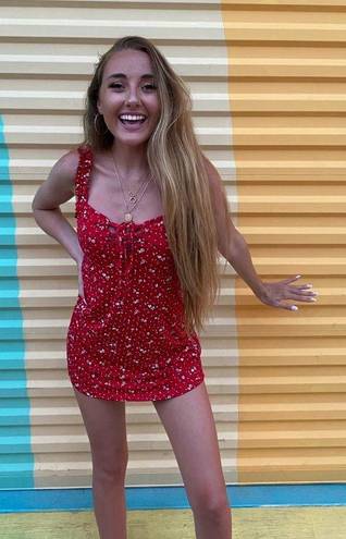 Boohoo Red Sundress