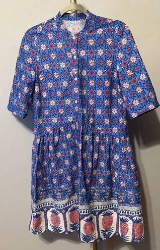 Tuckernuck  Pineapple Royal Shirt Dress Sz. XS