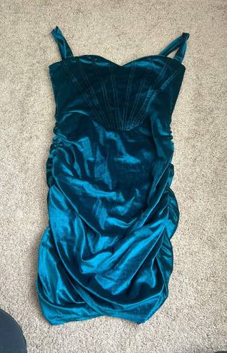 Micas Teal Bodycon Dress