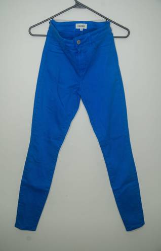 L'AGENCE L’AGENCE Marguerite Coated High Rise Skinny Jeans in Blue - Size 25 NWOT