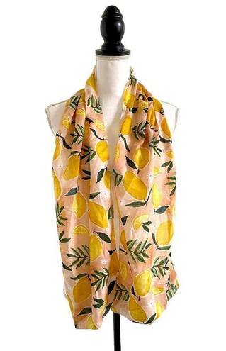 Daisy Lemon Tree &  Print Yellow Green Pink & White Style Scarf OSFM