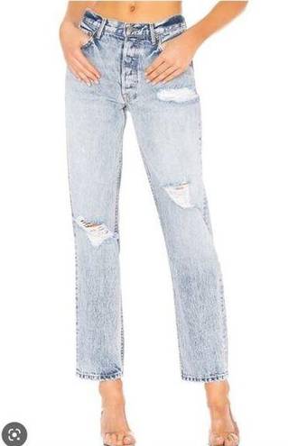 GRLFRND  x REVOLVE Bring it on Jeans Sz 25 High Waisted Straight Leg