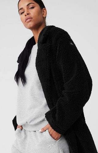 Alo Yoga Alo Oversized Sherpa Trench Fuzzy Teddy Shearling Long Duster Faux Fur Coat M