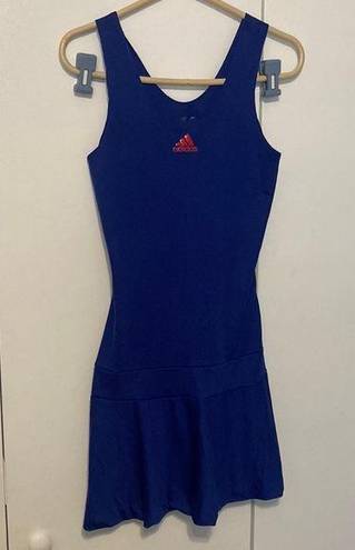 Adidas  Tennis Dress Women’s Size XS Blue/Red Logo Color