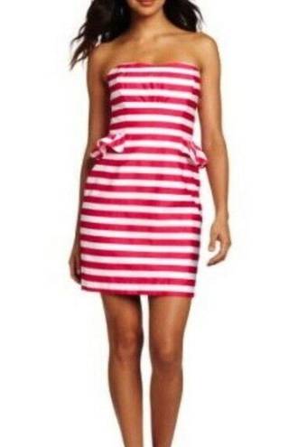 Lilly Pulitzer  Maybell Short Stripe Strapless Dress NEW