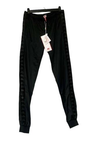 Kappa NWT  Black Gray Track Pants Sweats