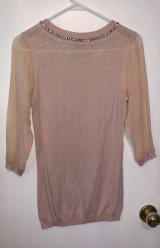 Etcetera Pink Sweater Top  XS