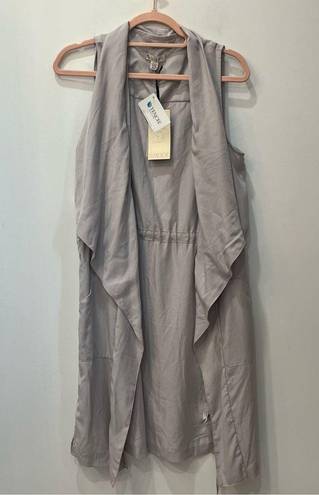 Eliane Rose NWT  Women’s Waterfall Open Front Cardigan Duster Tencel Gray Size XS