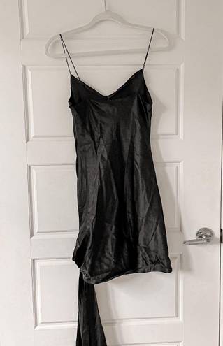 Cinq à Sept NWT Cinq a Sept Ryder knotted silk-satin mini slip dress 