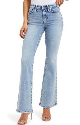 Good American  Good Legs Split Pocket Flare Jeans Size 4/27 Indigo 131 NWT