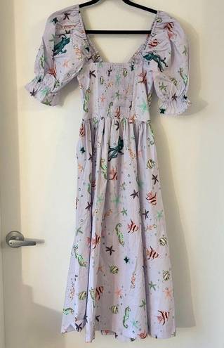 Hill House  The Ophelia Dress in Sea Creatures Size XS NWT