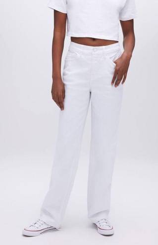 Good American  Good '90s Wide Leg Jeans White Size 2 NEW