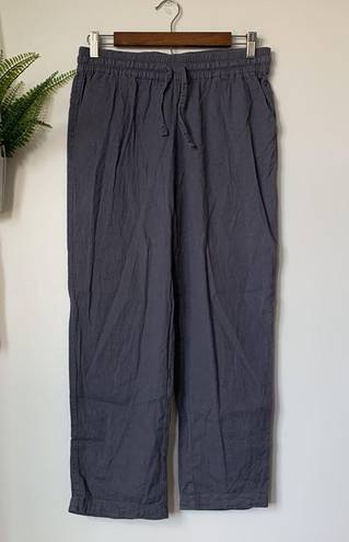 32 Degrees Heat 32 Degrees Gray Lavender Crop Linen Pants